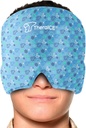 TheraICE Migrene Relief Cap Junior, Soothing Headache Boo Boo Ice Pack Mask Produse, Cooling Gel Hat JR, Face Cold Compress Head Wrap pentru Bumps, Bruises și temperaturi de răcire