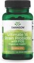 Swanson Dr. Stephen Langer's Formula - Natural Probiotic w/Prebiotic FOS - 16-Strain Supplement Promoving Digestive Support w/ 3.2 Miliarde CFU per capsulă - (60 Veggie Capsule)