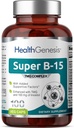 Super B-15 100 Vcaps - Niacin Calciu colină Inositol DMG TMG - Sprijină niveluri sănătoase de oxigen de energie