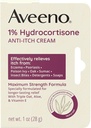 Aveeno Rezistenta maxima 1% Hidrocortizon anti-Itch Cream, Triple Oat, Aloe & Vitamin E pentru Itch Relief de Eczema, Psoriazis, Insect Bites, Poison Ivy, Oak & Sumac & Detergents, 1 oz
