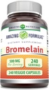 Amazing Formulas Bromelain 500mg 2400 GDU, Veggie Capsule 