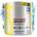 C4 Ripped Sport Pre Workout pulbere Arctic Conul de zăpadă - NSF Certified for Sport + Sugar Free Preworkout Suplimentul de energie pentru bărbați și femei - 135mg Cafeina + pierderea in greutate - 30 Serviri
