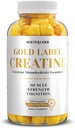 Hinterland Verlag Gold Label Creatine Monohidrat Gummies for Forest, Muscle Building, Brain Health Supplement, 5g per Serving, 150 Gummies (30 Servings).