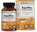 RejuviFlex - Suplimentul comun natural w/ApropesFlex Boswellia AKBA, Curcumin Turmeric, Piperine & White Willow Bark - pentru funcția de mâini, genunchi, sănătate comună generală (90 capsule)