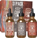 Viking Revolution Beard Oil for Men 3 Pack - Natural Mens Beard Oil Variety Set 2 - Sandalwood, Nescented and Bay Rum Scents - Barbă condiţionată şi hidratare pentru o barbă sănătoasă (3 Pack, 1oz)