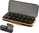 Weekly Pill Organizator 2 ori pe zi - Pilula Caz Am Pm - Travel Pilula Box 7 zi Portabil Daily Vitamin Container Estetic Medicina Dispenser cu 7 Compartimente separate Morning Night Supplement Holder