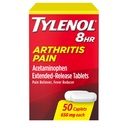 Tylenol 8 oră Durere de relief Artrita Extended-Release comprimate, 650 mg Acetaminofen, dureri articulare Relieiver & Febra Reductor Medicina, Durere orală Reliever pentru Artrită & Durere articulară, 50 Conte