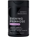Sports Research® Evening Primrose Oil 1300mg, 120 capsule - 10% GLA, Cold-Pressed, Gluten & Soy Free