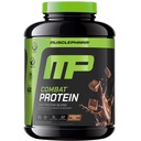 MusclePharm Combat Pudră de proteine, Aroma de ciocolată lapte, Combustibili Muşchii pentru antrenamentele productive, 5 Surse de proteine Inclusiv Proteine Izolate & Ou Albumin, Gluten gratuit, 4.2 lb, 52 Serviri
