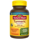 Nature Made Extra Putere Curcumina Turmerica cu Pepper Negru, 1000 mg Extract de Turmeric per portiune (standardizat la 95% Curcuminoide), Suportă răspuns inflamație sănătoasă, 60 Capsule vegetariene