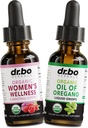 Echilibrul hormonal pentru femei & Oregano Picături lichide organice ulei - wellness feminin Echilibru hormonal organic & Menstrual Crama Perioada de suport - Ulei de picături de Oregano Tincture Extract Cleanse Detox