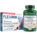 Produse de puritate Formula comună Flexuron + Ultimate HA Flexuron (Oil Krill, Acid hialuronic cu greutate moleculară mică, Astaxantină) - Ultimate H.A. (BioCell Collagen, Querbetin, Acid hialuronic + More)