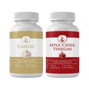 INGREDIENTE ORIGINALE Usturoi & Apple Otegar Capsule Bundle (100 capsule fiecare), fără aditivi sau fillere, Lab verificate