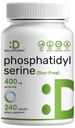 Fosfatidilserină Supliment, 400 mg Servire, 240 capsule 