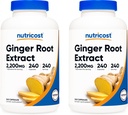 Nutricost root extract 550 mg, 240 capsule (2 flacoane)