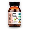 Capsulele Amla & Licorice ale DR WAKDE (60 Veg Caps, for Acid Indigestie, Ayurvedic Supplement, Vegan, Herbal, All Natural, Made in UK)