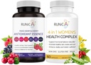 Femei Wellness Duo - 4-in-1 Complex de sănătate și supliment antioxidant pentru echilibru hormonal, Skin & Energy, Menopause & Immune Support-Vegan Capsule