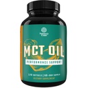 C8 MCT Oil Softgels - Lanț mediu Trigliceride MCT Suplimentul de ulei de nucă de cocos cu Trigliceride Caprilice / Caprice pentru sculptarea corpului, Enhanced Energy & Stamina - Keto Suplimente pentru pierderea in greutate - 120 Ct