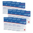 Comprimate de tuse şi HBP reci - Antihistaminic şi Supresant de tuse pentru persoanele cu tensiune arterială mare - Dextrometorfan HBR, Chlorfeniramină Maleat - 16 Conte (12 Pack)