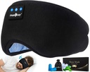 MUSICOZY Căști de somn Bluetooth 5.4 Baterie de cap Masca ochi de dormit pentru mama Femei Muzică fără fir Căști de urechi pentru Sleepers Side Built-in Speakers HD Cool Gadgets Cadouri unice