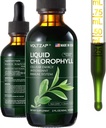 Clorofila picături lichide - Premium Clorofila lichid Suplimente pentru suport imunitar, creșterea energiei, suport digestiv, Gut & Skin Health - Natural & Non-GMO & Vegan Mint aromat 2fl.oz